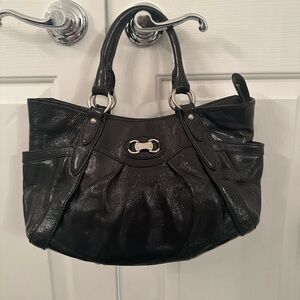 MK Black Leather Handbag